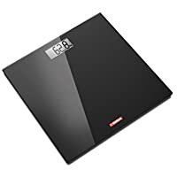 Gima - Báscula electrónica de baño con plataforma de cristal templado de 6 mm- color negro.